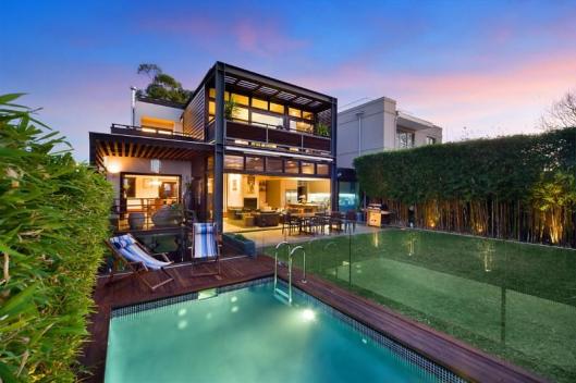 The striking rear aspect of 14 Abbott St Balgowlah